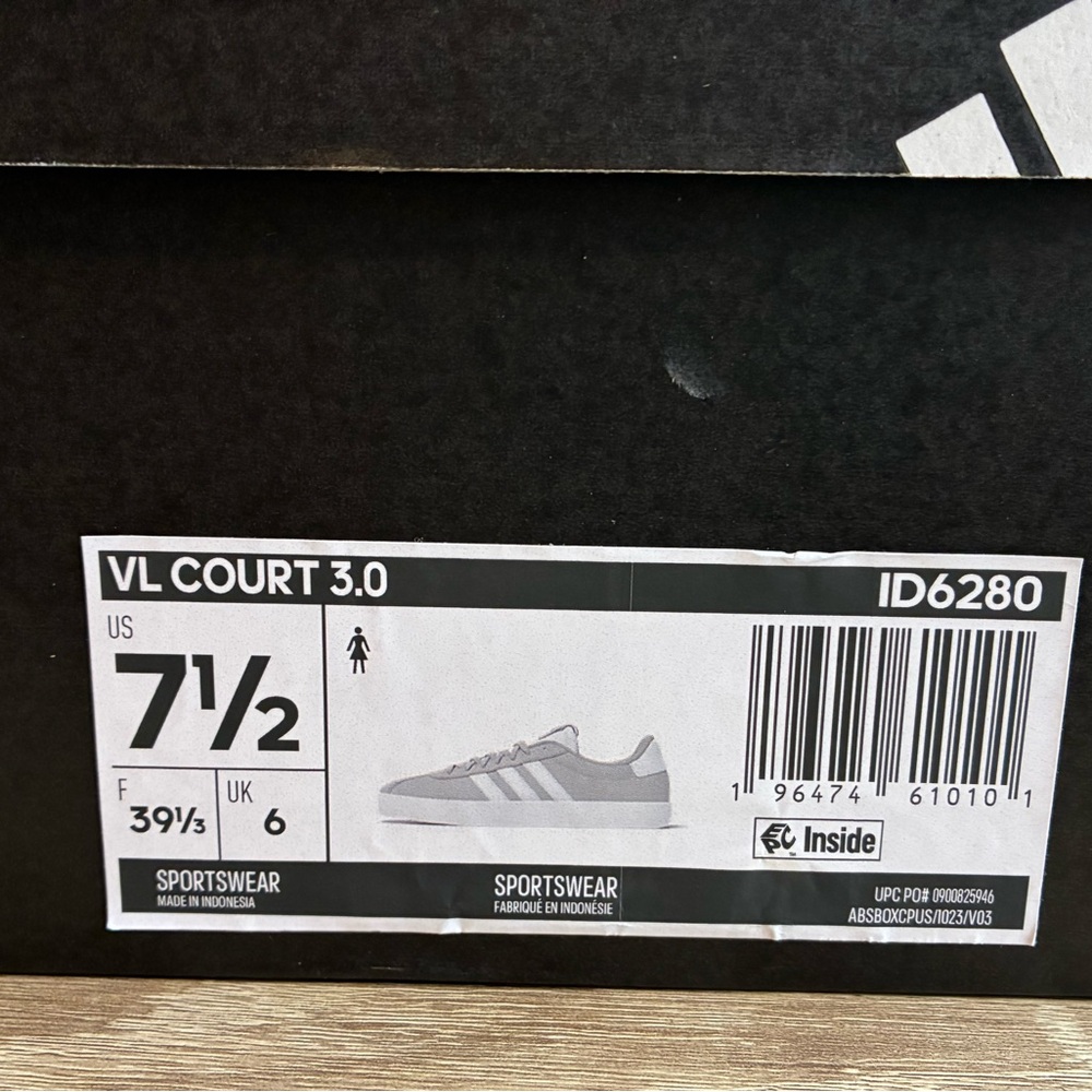 Adidas VL Court Sneakers Women 7.5 - Picture 6 of 6